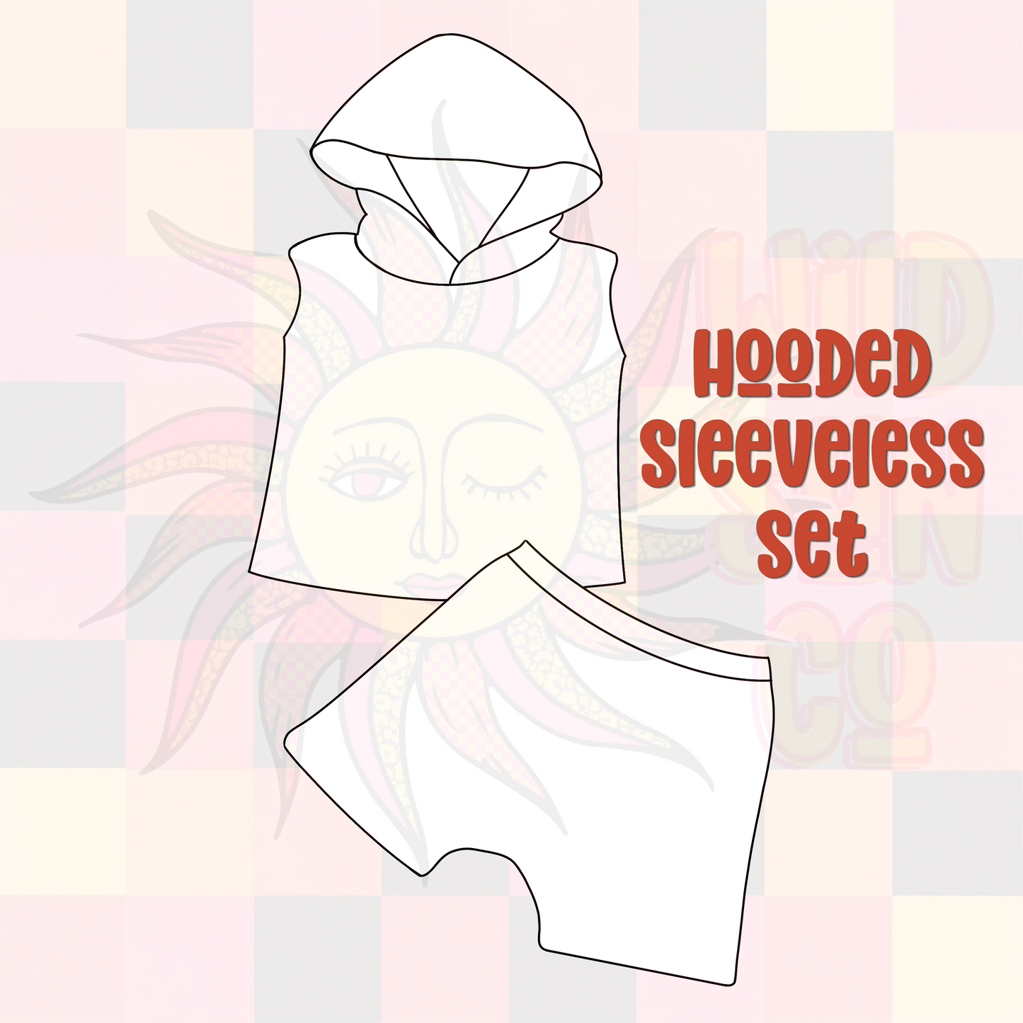Custom Hooded Sleeveless Set