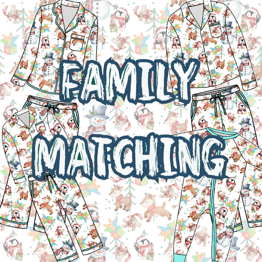 White Christmas Family Matching