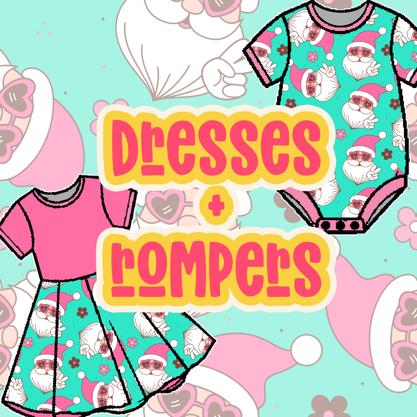 Groovy Santa Dresses + Rompers