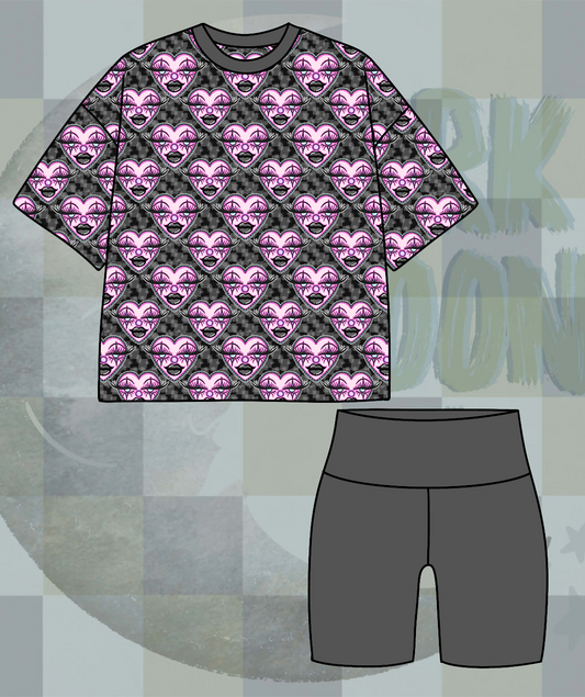 TOXIC LOVE OVERSIZED TEE+BIKERS