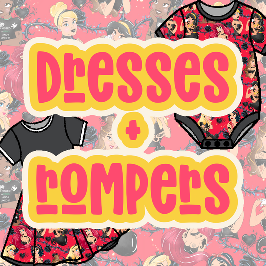 Rose Edgy Princess Dresses + Rompers