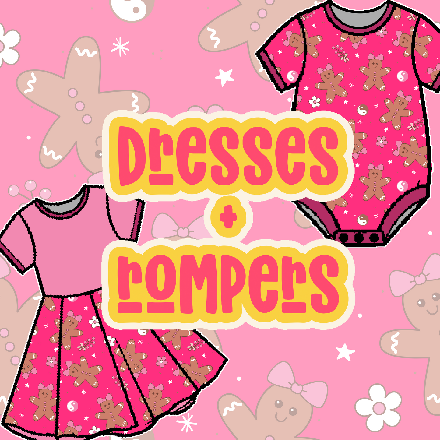 Pink Gingy Dresses + Rompers