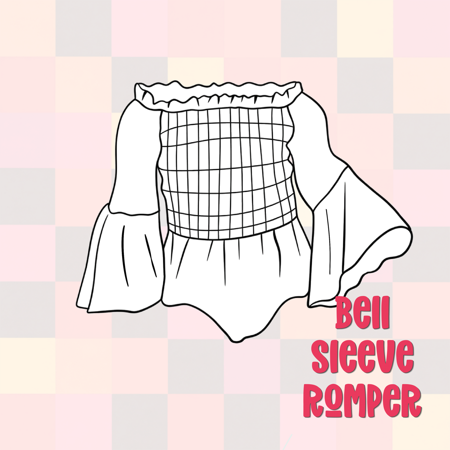 Custom Bell Sleeve Romper