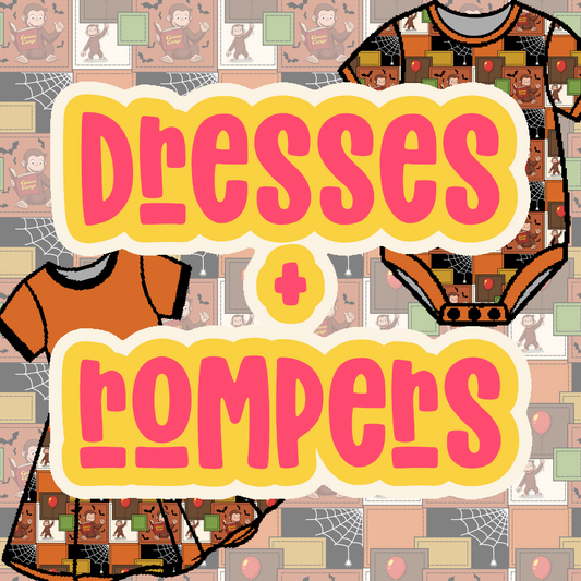 BROWN CURIOUS DRESSES + ROMPERS