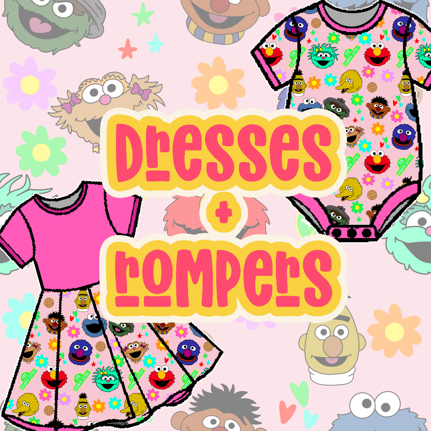 Pink Street Pals Dresses + Rompers