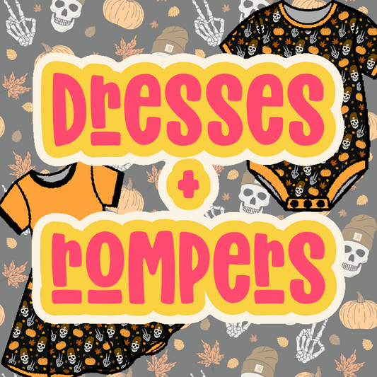 FALL SKELLY DRESSES + ROMPERS
