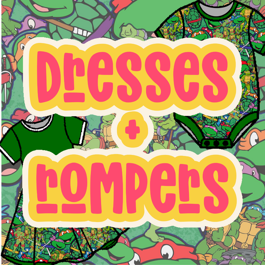 Masked Turtles Dresses + Rompers