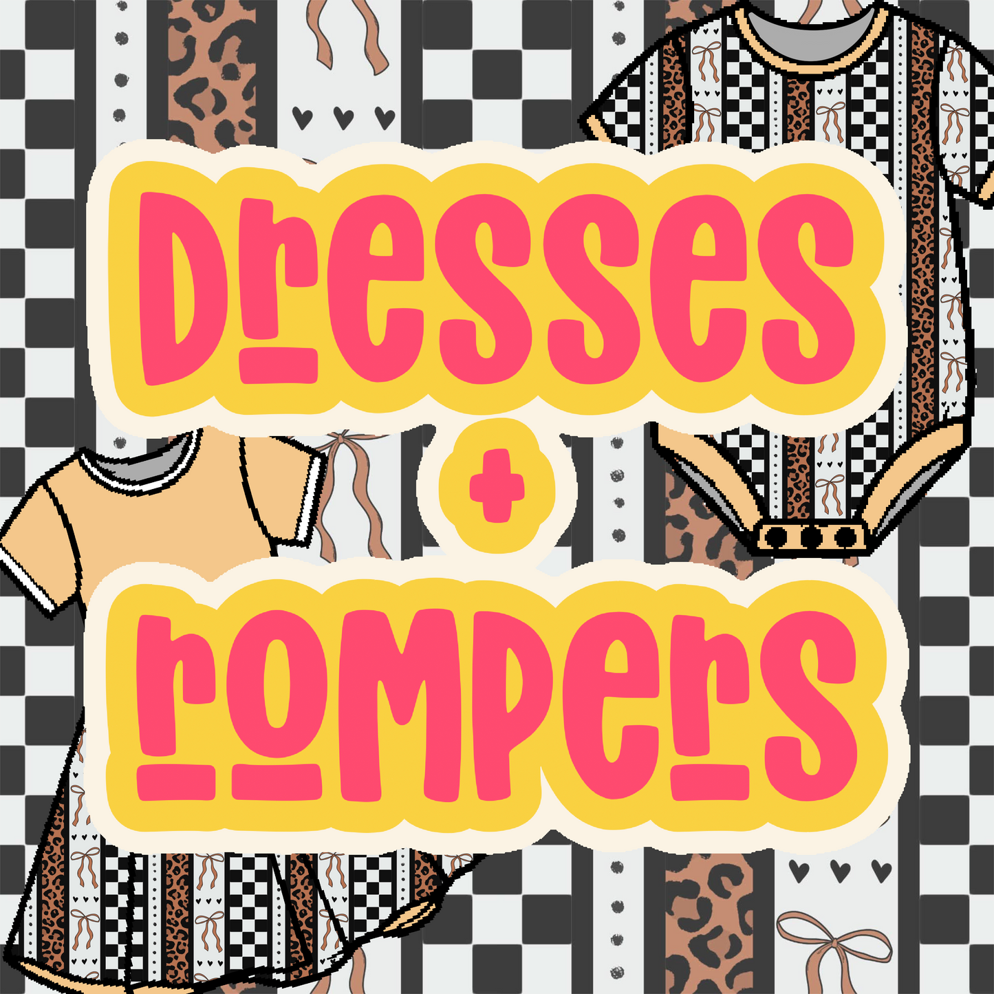 Cheetah Bows Dresses + Rompers