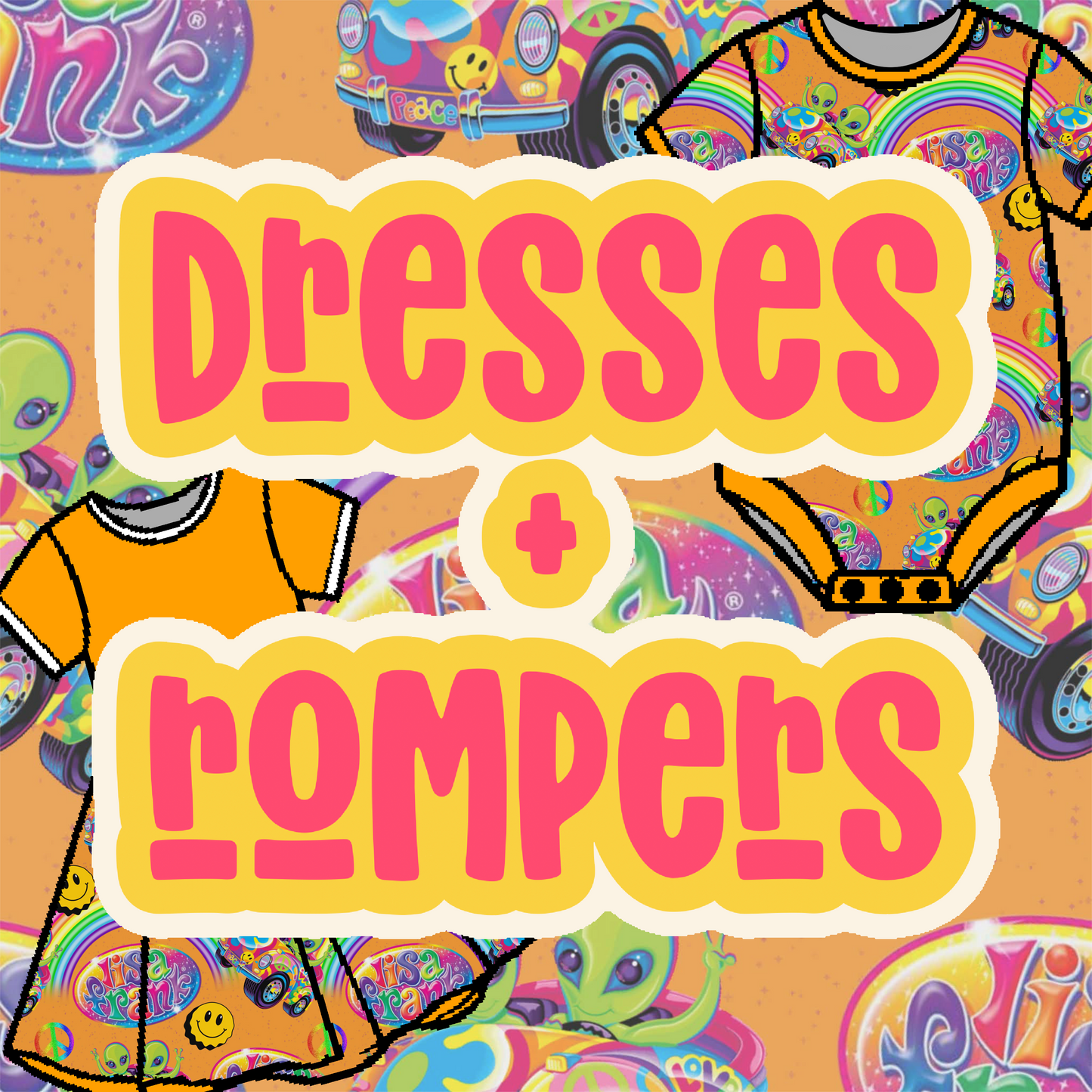 Rainbow Aliens Dresses + Rompers