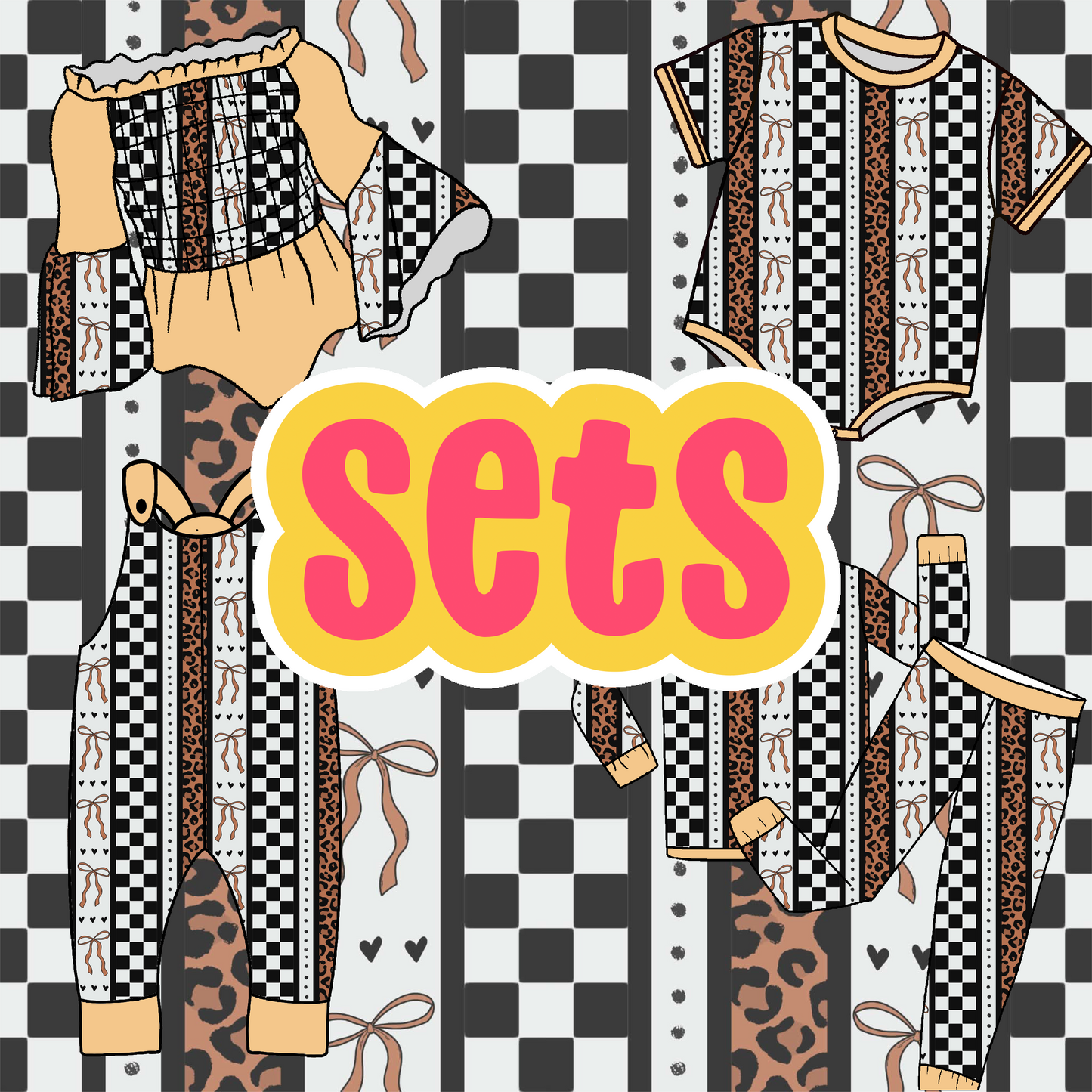 Cheetah Bows Sets