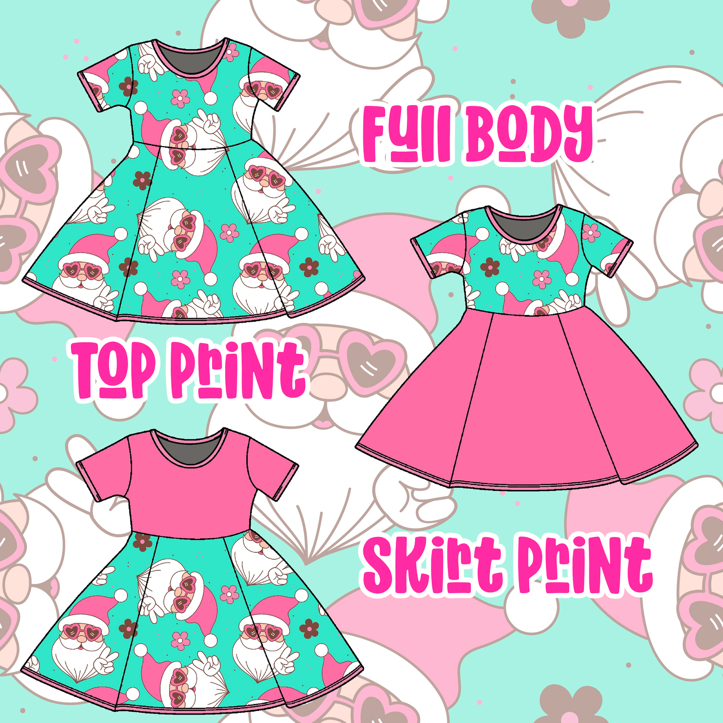 Groovy Santa Dresses + Rompers