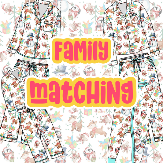 White Christmas Family Matching