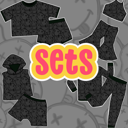 BLACK SMILIES SETS