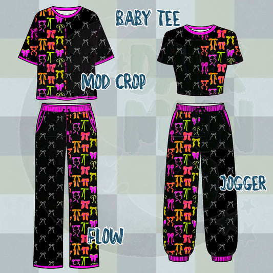 Neon + Mono Bows Split Set